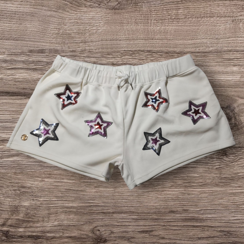 Simply Southern Sequin Star Shorts Size 2X